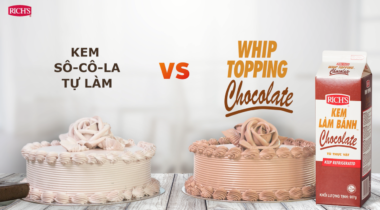 Hướng dẫn sử dụng và bảo quản kem Rich's Whip Topping Chocolate